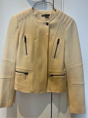 Vince Cream Moto Jacket
